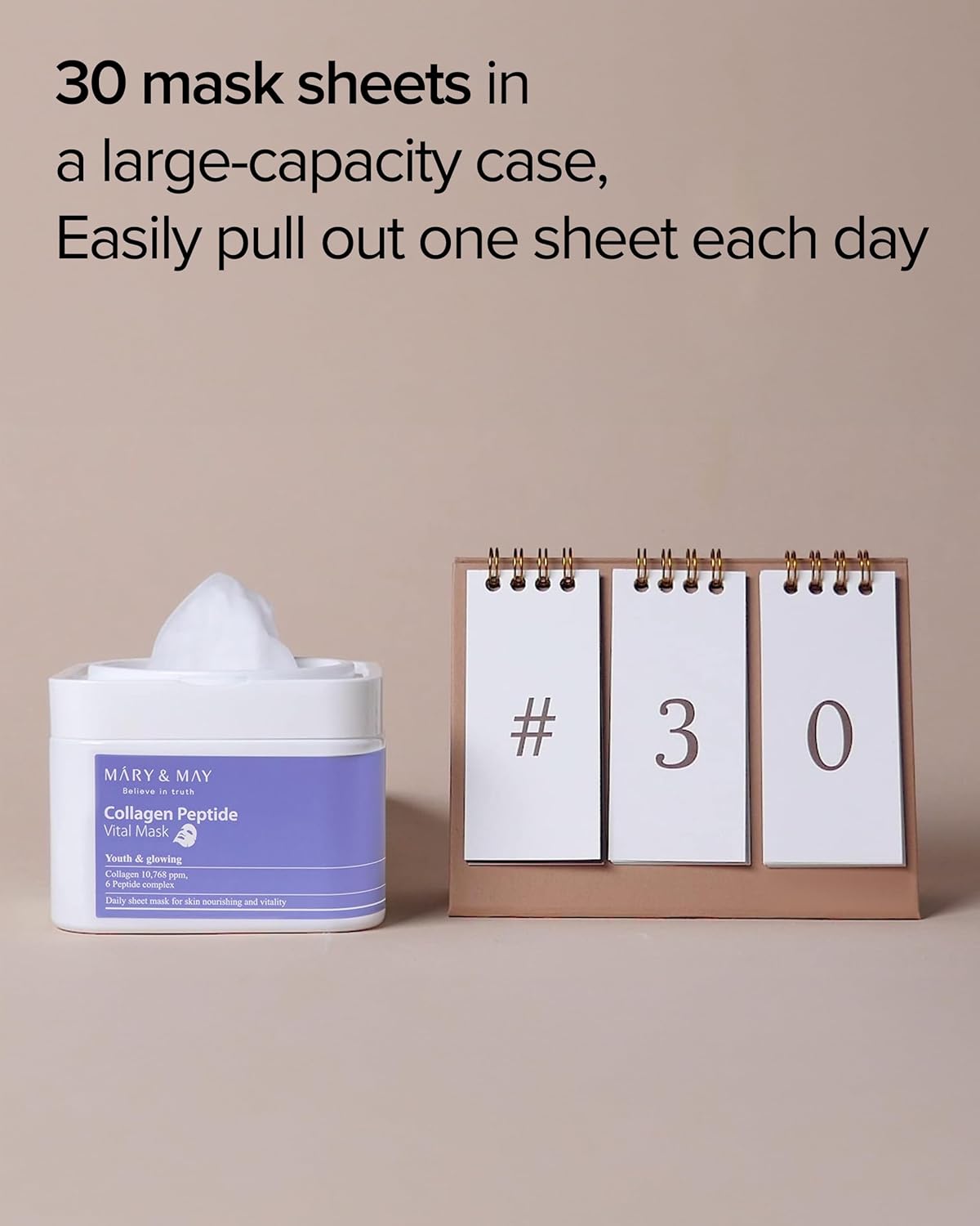 Mary&May Collagen Peptide Vital Mask [30 sheets]